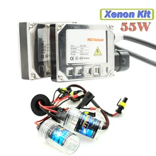 55 Вт Xenon HID KIT 4300 К Теплый Белый Балласт Лампы Автомобилей Туман Фары свет DRL 9005 HB3 9006 HB4 H1 H3 H7 H8 H9 H11 880 881
