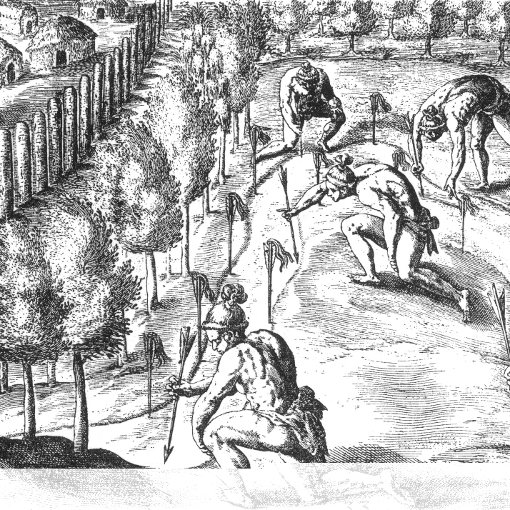 Native American Indians Declaring War  16th Century Poster Print by Science Source (36 x 24)