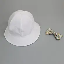 От 5 месяцев до 3 лет, кружевная шапка принцессы для малышей, двусторонняя Цветочная шляпка с бантом, шляпка с цветком, шляпа от солнца