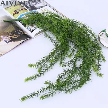 

Plastic goldfish vine artificial leaf green DIY garden home indoor plant wall hanging wedding decoration garland