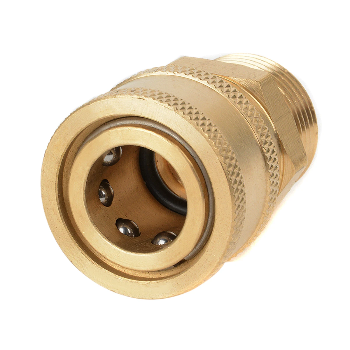 1pc Copper 3/8" Female Thread Quick Release Adapter Connector Connect to M22 Metric Male Fitting For Pressure Washer Hose Mayitr