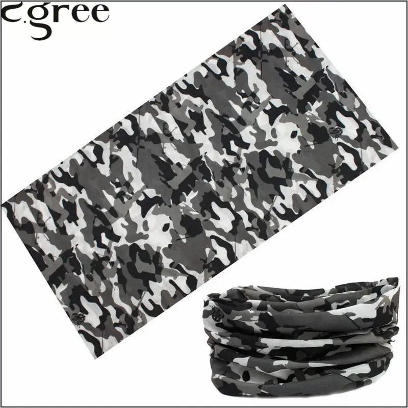 

C.gree Novelty Magic Bandana Military hijab Bicycle Multi Functional Skull Flame camouflage Headband Seamless Tube Ring Scarf 58