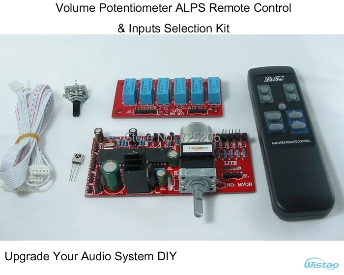 Amplifier Volume Potentiometer ALPS Remote-Control & Inputs Selection Kit for HIFI Audio DIY Upgrade Your System Free Shipping Amplifier Volume Potentiometer ALPS Remote-Control & Inputs Selection Kit for HIFI Audio DIY Upgrade Your System Free Shipping