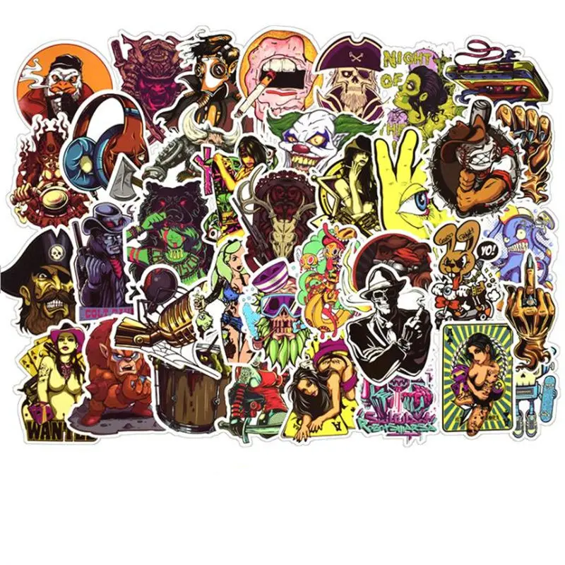 50 قطعة/حمولة الرعب مضحك الجمجمة الكتابة على الجدران أزياء نمط ملصقات السيارات للدراجات النارية كمبيوتر محمول لوح التزلج ملصقات 50 قطعة/حمولة الرعب مضحك الجمجمة الكتابة على الجدران أزياء نمط ملصقات السيارات للدراجات النارية كمبيوتر محمول لوح التزلج ملصقات