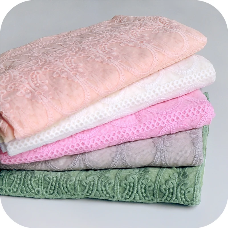 Пасторальная Толстая марлевая вышивка кружевная ткань ручной работы материал шифоновая ткань