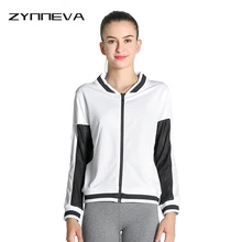 ZYNNEVA новая осенне-зимняя спортивная куртка женская с длинным рукавом бейсбольная воротник сетчатая куртка одежда для бега для женщин PT507
