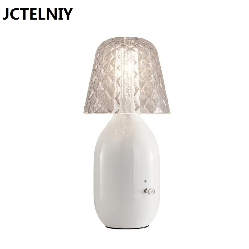 

Modern simple style LED table decoration lamp high quality glass lamp.