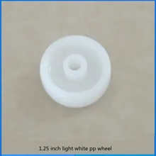 Диаметр 30 мм белый Малый колеса колесные микро устойчивы пластиковый диск 1,25 дюймов свет белый pp одно колесо