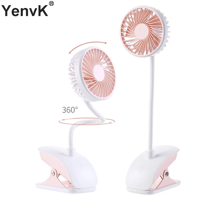 

USB Rechargeable Clip Desktop/Table Fan Mini Portable Clamp Fan 360 degree rotating Ventilator For Baby carriage air Cooler Fan