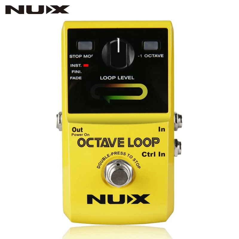 NUX Octave Loop Looper Guitar Effect Pedal With -1 Octave Effect Infinite Layers with Bass-Line True Bypass Guitar Pedal Effect NUX Octave Loop Looper Guitar Effect Pedal With -1 Octave Effect Infinite Layers with Bass-Line True Bypass Guitar Pedal Effect