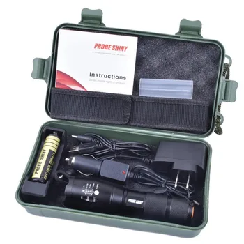

X800 T6 LED Flashlight Torch shadowhawk Lamp Nylon Pouch battery+Charger NRQ18