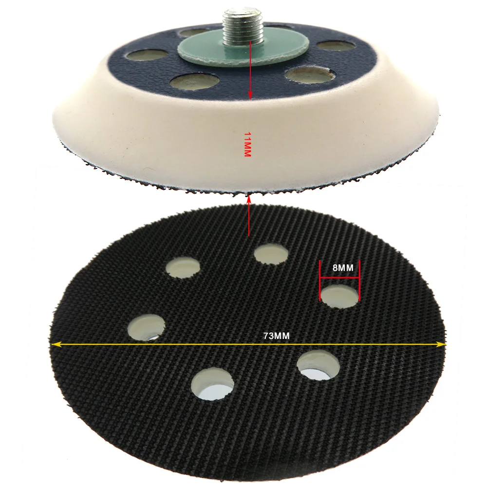 3 дюйма 73 мм резервный шлифовальный коврик шлифовальная подложка крюк и петля электроинструменты аксессуары