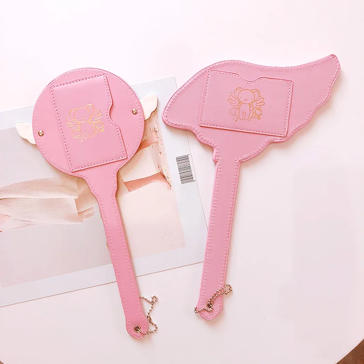 

ROLECOS Cardcaptor Sakura Clearcard Cosplay Sakura Kinomoto Magic Canes Card Anime Cosplay Subway/ Bus ID Cards Holder.G-0018