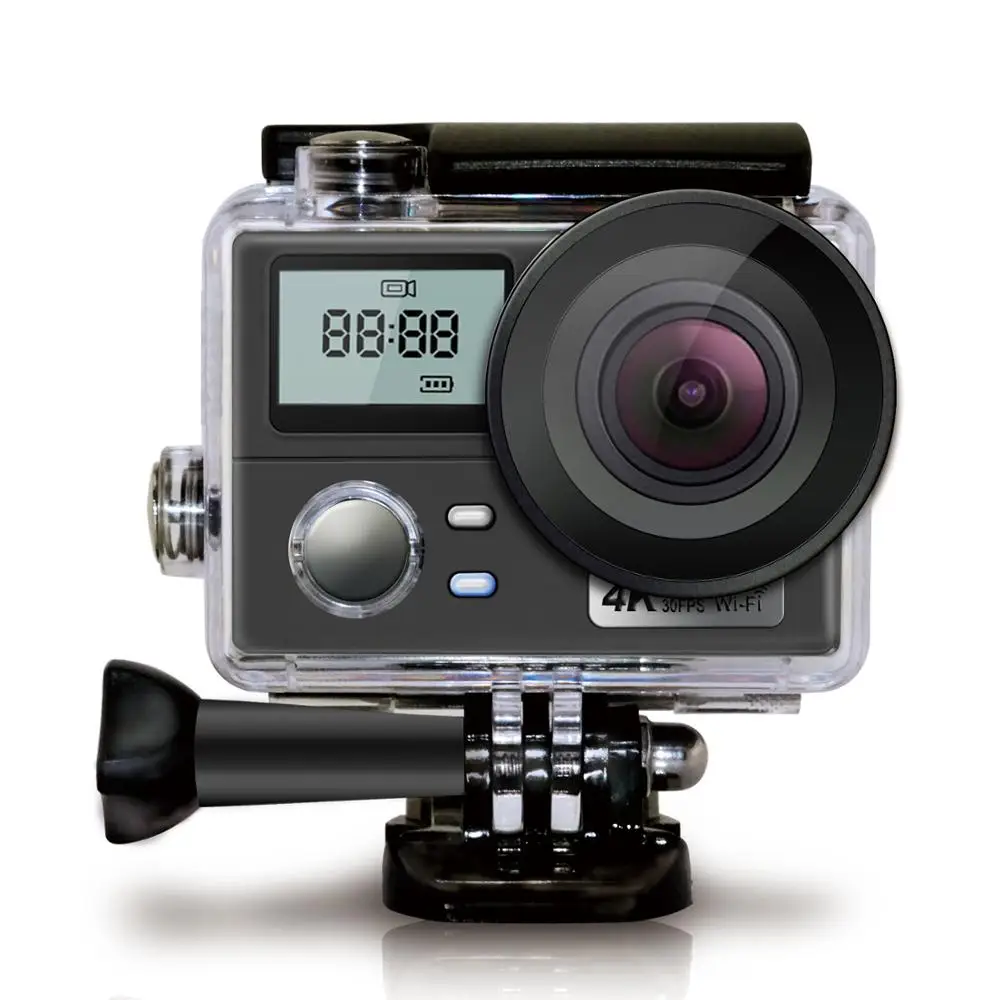 ЖК-дисплей с двойным экраном 4K Экшн-камера 16MP 1080P Wifi Пульт дистанционного управления 30 м Водонепроницаемая наружная Экстремальная Спортивн... ЖК-дисплей с двойным экраном 4K Экшн-камера 16MP 1080P Wifi Пульт дистанционного управления 30 м Водонепроницаемая наружная Экстремальная Спортивн...