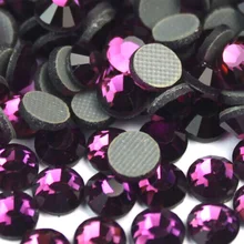 2017 new SS10 purple Rhinestones,1440pcs/lot Flat Back Hotfix Glitter Nail Stones,DIY 3d Nail Phones Decorations Supplies