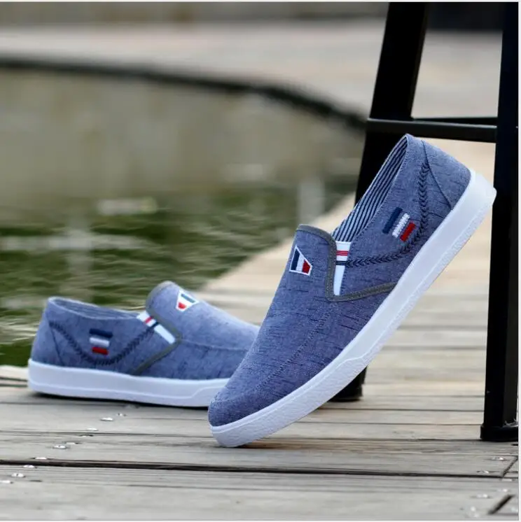 

2019 New New Arrival Slipony Men Fashion Men Sneakers Flats Casual Shoes Denim Canvas Shoes Nice Comfortable Men Shoes Loafer 25