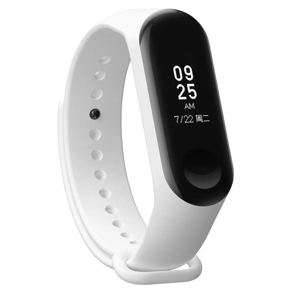 Xiaomi mi Band 4 силиконовые умные часы ремешок с анти-потери кольцо 2 шт Мягкий протектор экрана для mi band 4 - Цвет: White