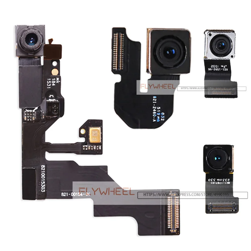 

5set/lot Proximity Sensor Light Front Camera Flex Cable For iPhone 5 5S 5C 6 6S Plus Back Rear Camera Module Assembly