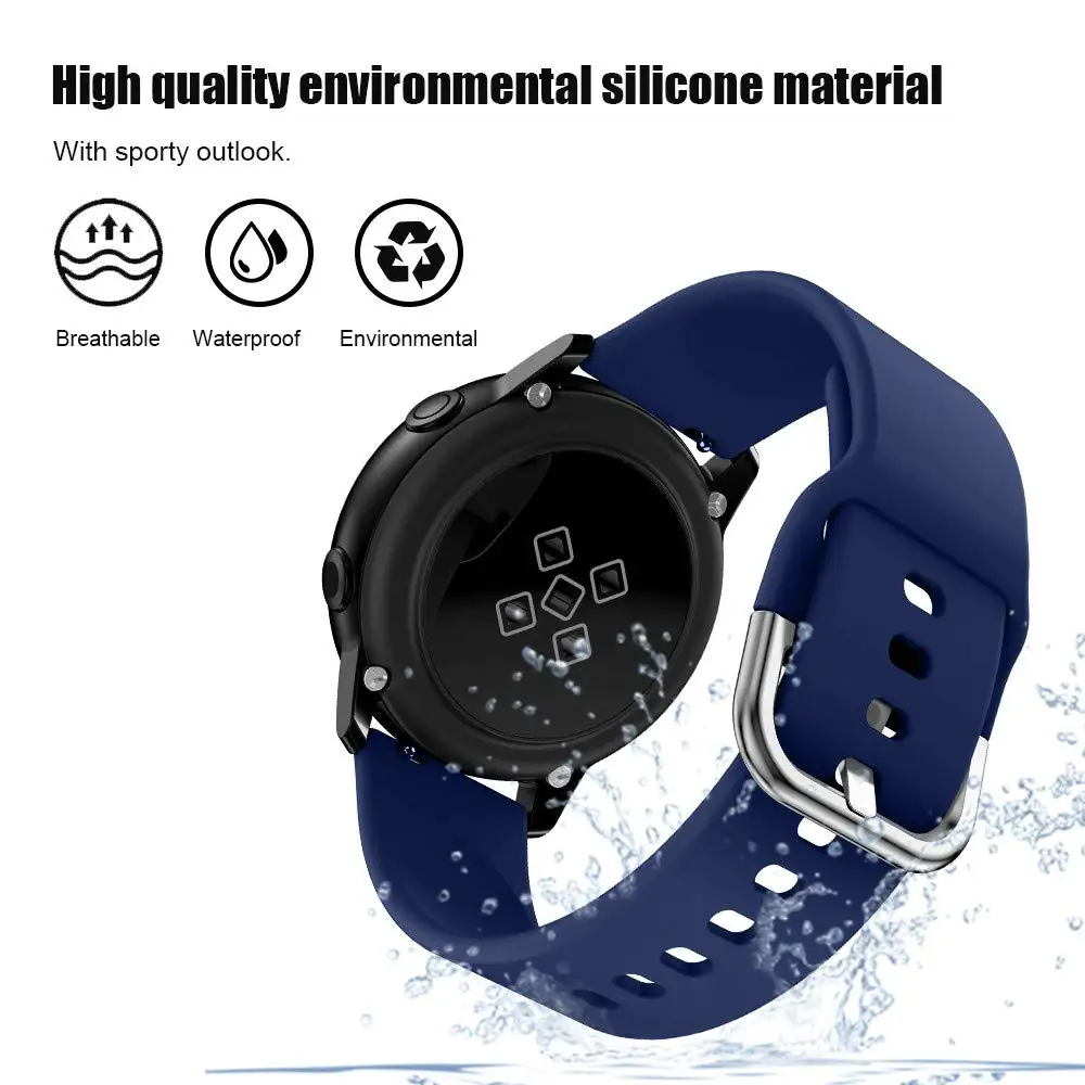 20mm Soft Silicone Watch Strap Band For Ticwatch E 2 Smart Watch Accessories Replacement Sports Bracelet Unisex Wrist band strap