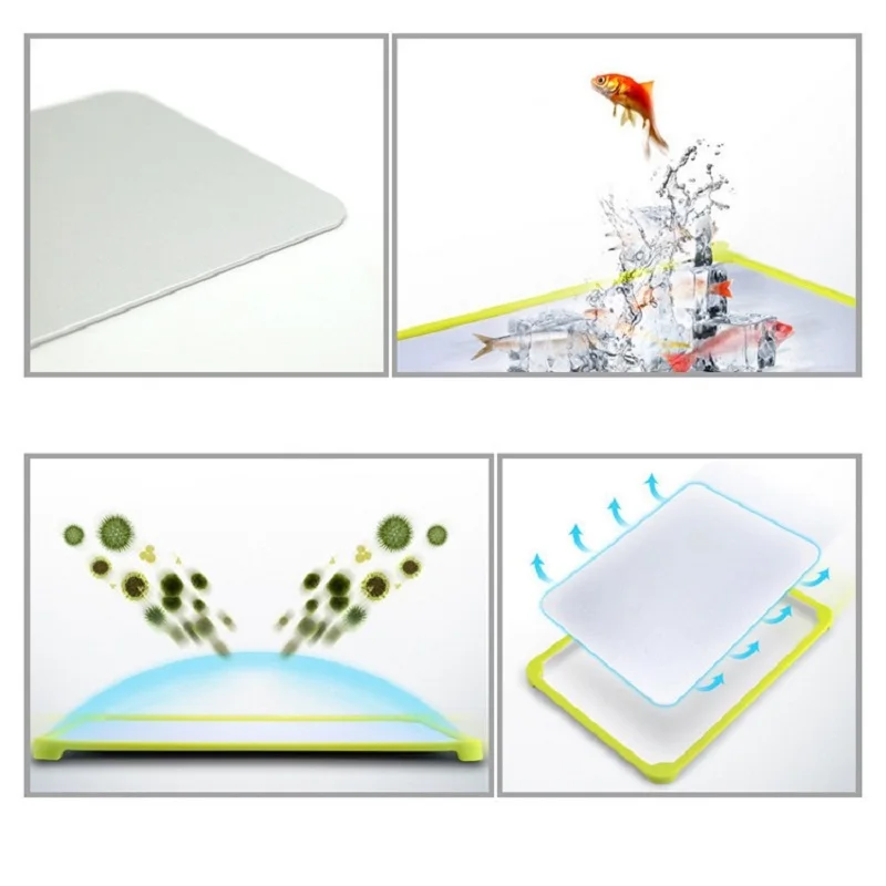Fast Defrosting Meat Tray chopping board Rapid Safety Thawing Tray For Frozen Food Meat Kitchen knives and accessories 2018