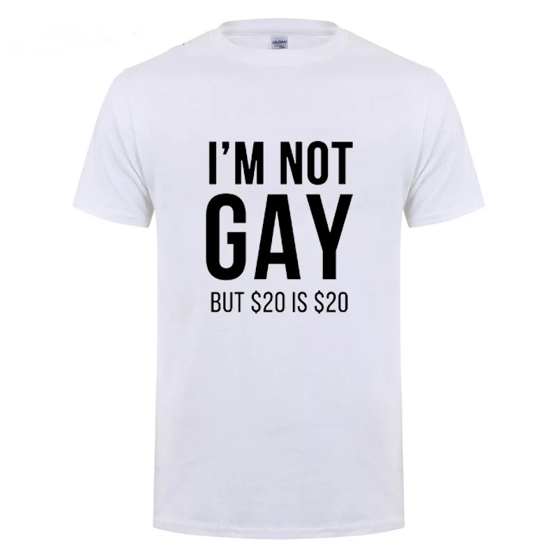 Я не гей но 20 баксов забавная футболка для мужчин лесбиянок ЛГБТ Прайд подарки на