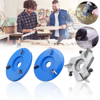 

Woodworking Three-tooth Turbo Plane Wood Milling Cutter Carving Blade For 100mm 115mm DISC 4 1/2" 16mm Aperture Angle Grinder