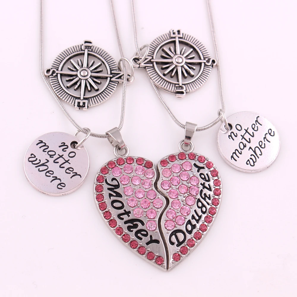 mother daughter engraved necklace