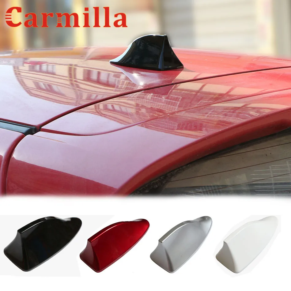 

Carmilla ABS Car Roof Radio Shark Fin Antenna Cover Sticker for Ford Focus 2 3 2005-2015 Fiesta Ecosport 2009 - 2017 Kit Parts