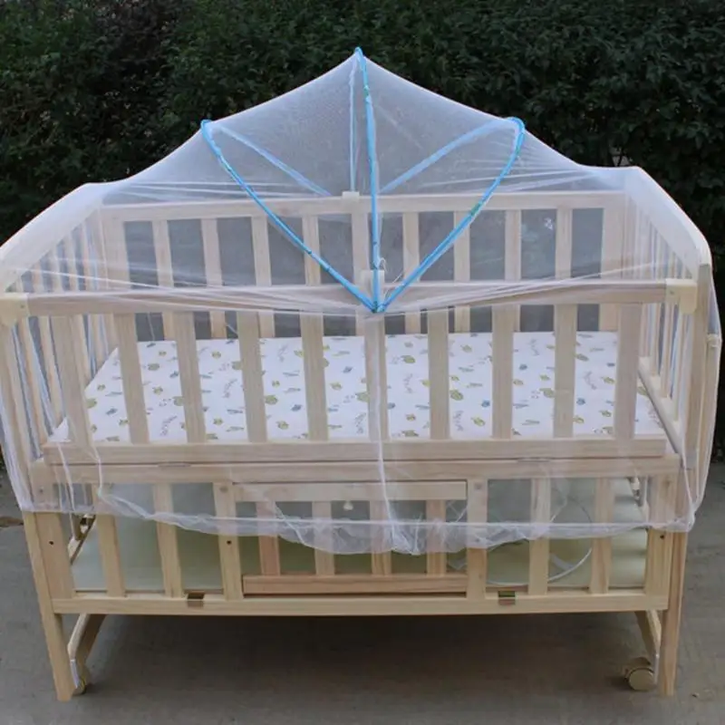 Baby Bed Crib Folding Arched Yurt Crib Mosquito Netting Mosquito Net Pushchair Curtain Full Cover Infants Baby Bedding Crib