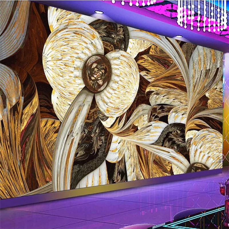 wellyu Custom wallpaper diamond art bar KTV background custom large mural green papel de parede para quarto | Обустройство дома