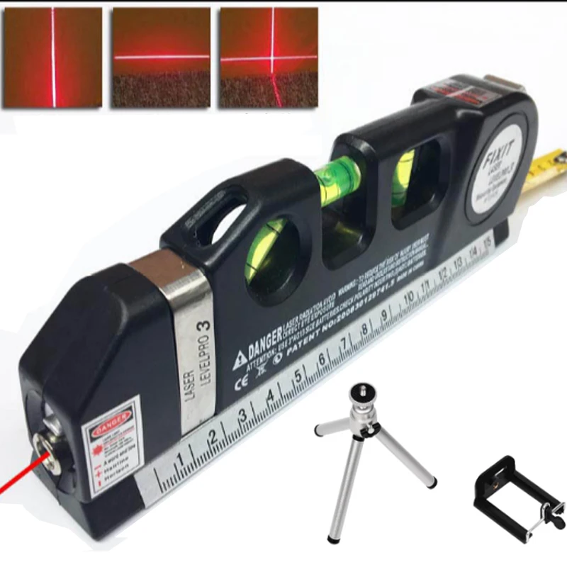 4in1 Laser levelpro 3 vertical horizontal laser with 8ft measuring Tape 4in1 Laser levelpro 3 vertical horizontal laser with 8ft measuring Tape