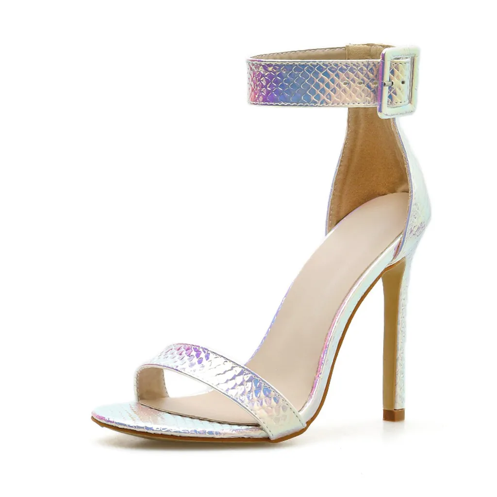 

SAGACE Luxury Crystal Heel Sandals Brand Design Sexy Bling Rhinestone High Heel Women Sandals Elegant Party Shoes Women 2019