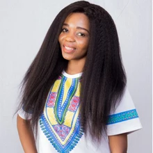 Kinky Straight 180% Density 360 Lace Frontal Wig Pre Plucked With Baby Hair Brazilian Remy Human Hair Wigs You May