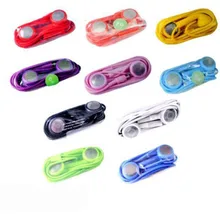 500 шт./лот* цвет 3,5 мм стерео ухо наушники гарнитуры с дистанционным объем contral микрофоном для iPhone X 8 7 6 6s плюс 5S 5C 5 4S