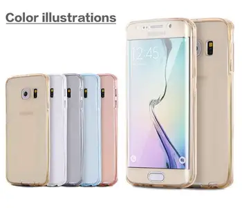 

DHL Free shipping TPU soft 360 degree fullbody protective case for Galaxy S7 S7 Edge S6 S6 Edge Note 3 4 5 A3 A5 A7 100 pcs/lot