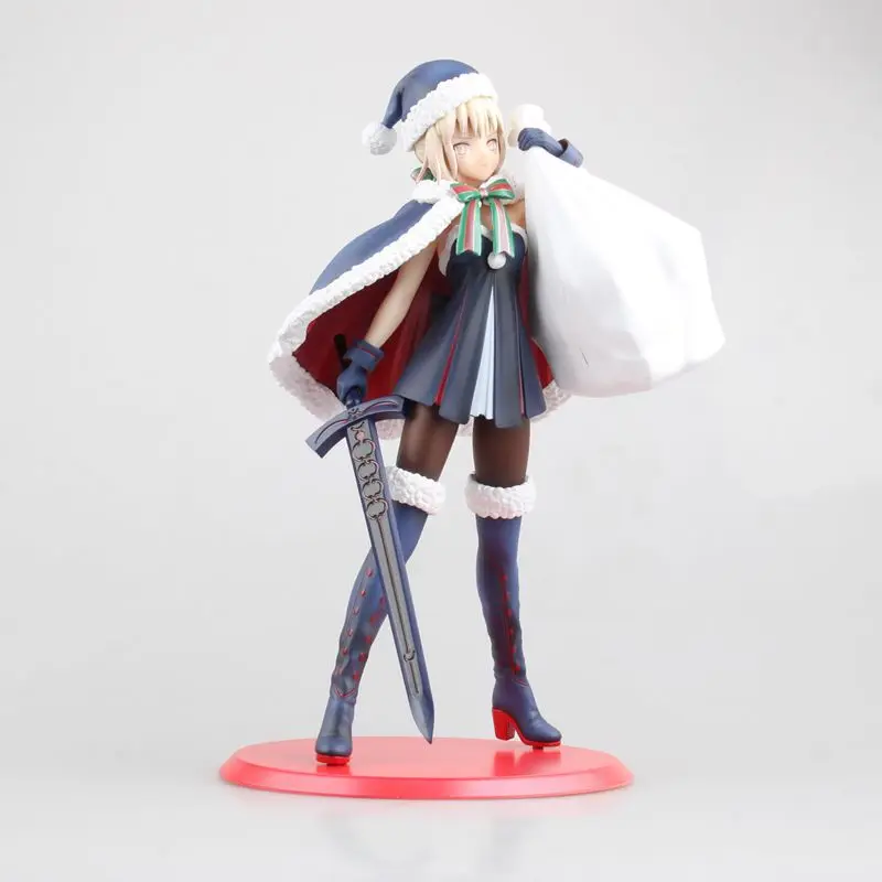 

24cm Fate Stay Night Saber Anime Cartoon Action Figure PVC toy Collection figure for friends gift