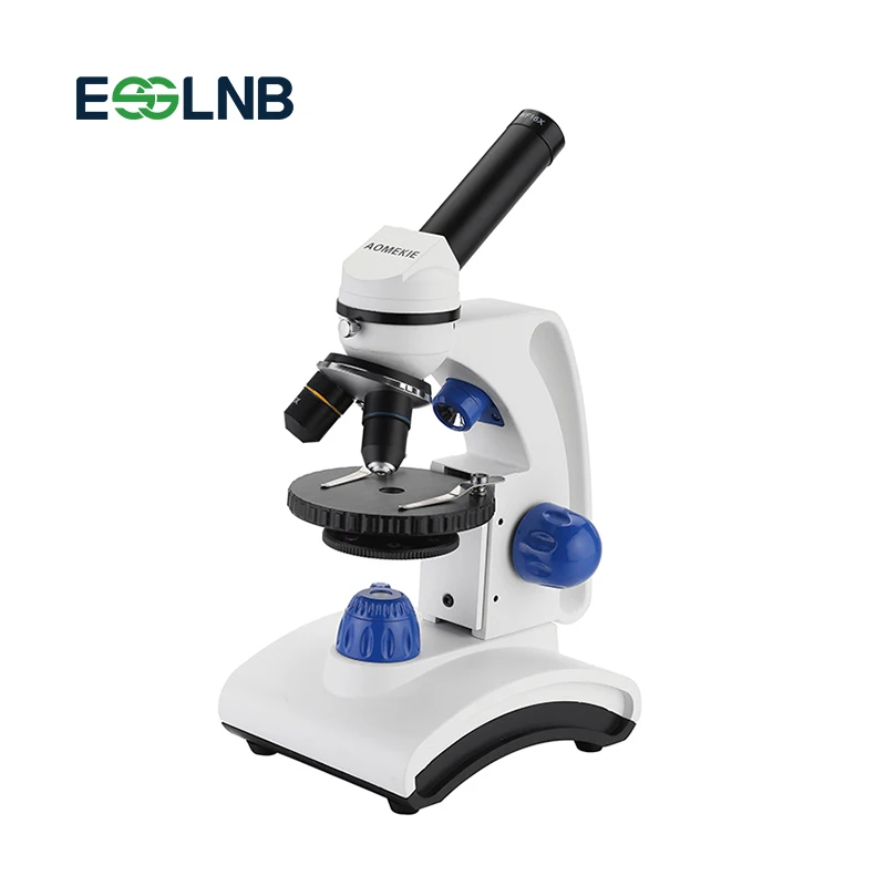

Biological Microscope 64-640X Top/Bottom LED Home School Lab Educational Monocular Professional Microscope Metal Frame