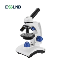 Biological Microscope 64-640X Top/Bottom LED Home School Lab Educational Monocular Professional Microscope Metal Frame Biological Microscope 64-640X Top/Bottom LED Home School Lab Educational Monocular Professional Microscope Metal Frame