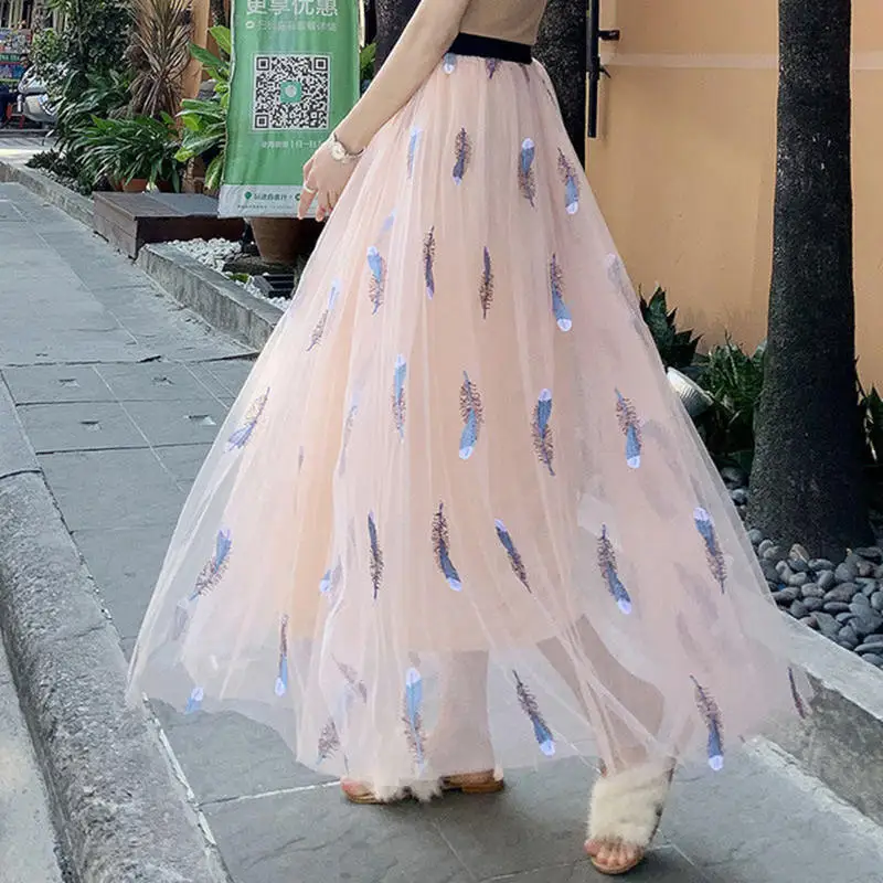 Spring-Summer-Embroidery-Mesh-Tulle-Skirt-Women-Long-Lace-High-Waist-Skirt-Female-Faldas-Elastic-Streetwear.jpg_640x640_