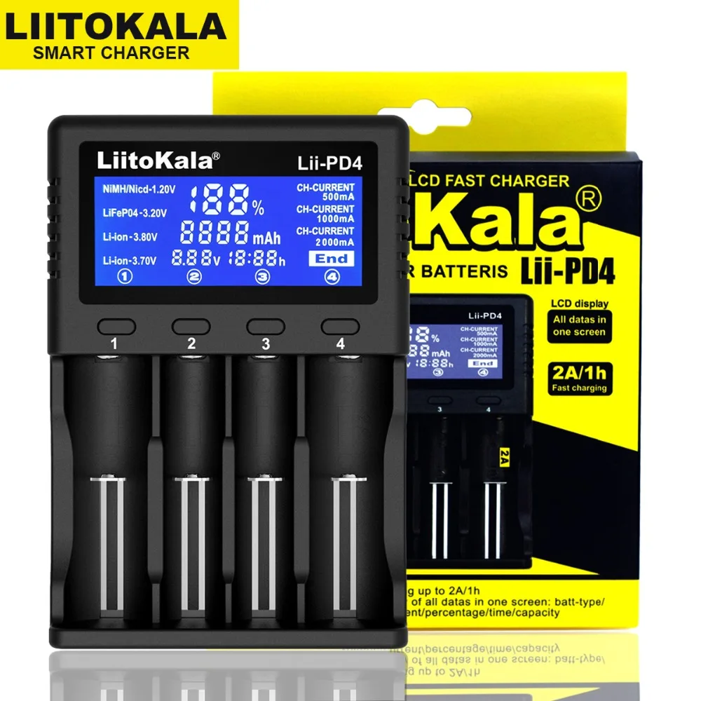 Liitokala Lii-500 Lii-PD4 battery charger 18650 21700 26650 AA AAA charger for 18350 18500 16340 17500 25500 10440 battery Liitokala Lii-500 Lii-PD4 battery charger 18650 21700 26650 AA AAA charger for 18350 18500 16340 17500 25500 10440 battery