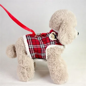 

Dog Harness Winter Clothing Fashionable Casual Versatile Comfortable Vest Type dog Cat Leash Soft Cashmere Fabric