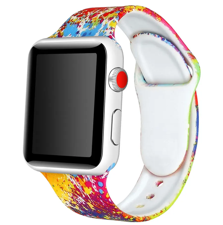 Ремешок apple watch band correa apple watch 4 3 38 мм 42 мм iwatch band 44 мм 40 мм спортивный силиконовый браслет ремень reloj аксессуары ремешок для apple watch 4 3