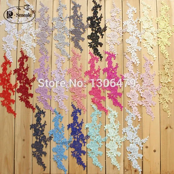

10 Pcs/ Lot Water Soluble Lace Fabric Decoration Diy Patch Applique Bride Hair Accessory Veil Wedding Shoes Lace Trim RS171