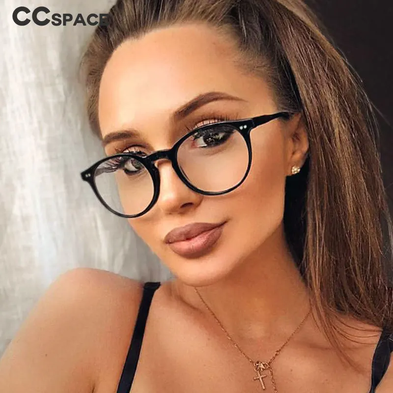 Круглые очки с заклепками кошачий глаз оправа для мужчин и женщин оптические
