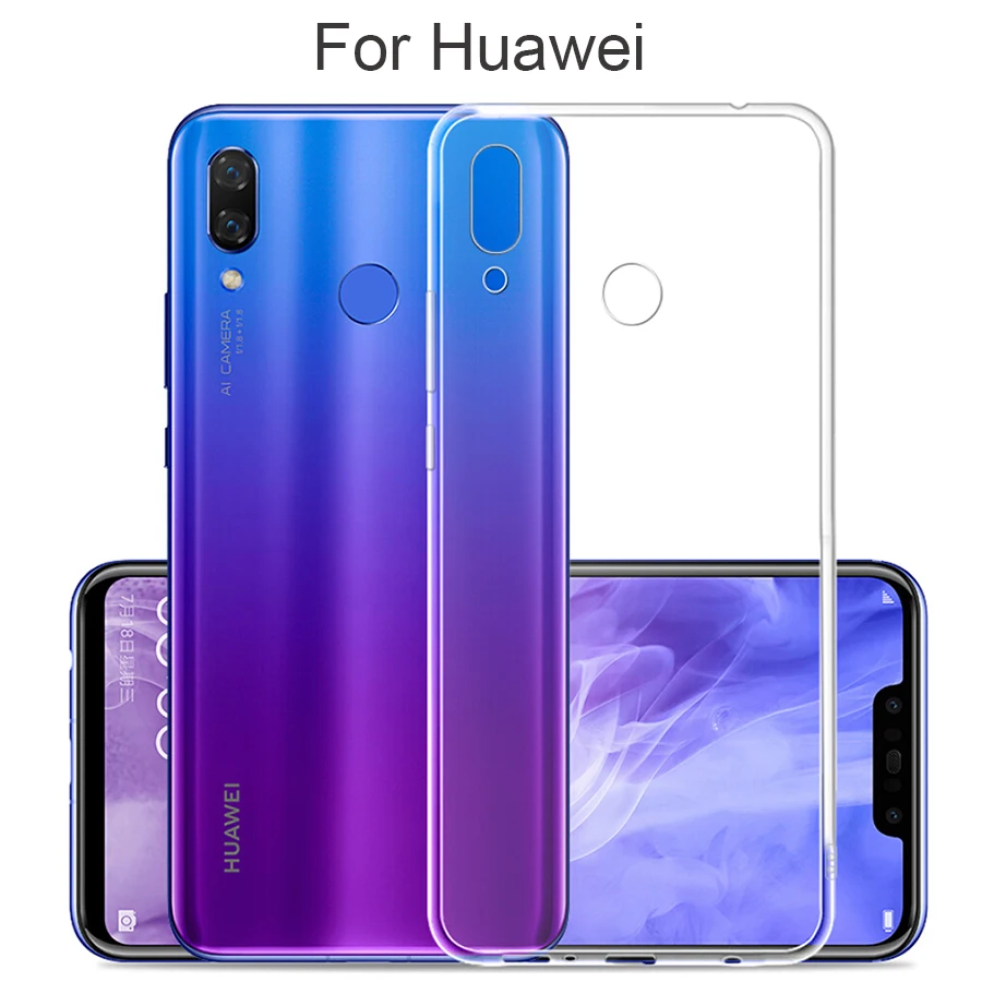 

Shockproof Back Case For Honor 8 8X Max 10 Lite 9 Transparent Silicon Soft TPU Cases Cover For Huawei P30 P20 Mate 20 Pro Lite