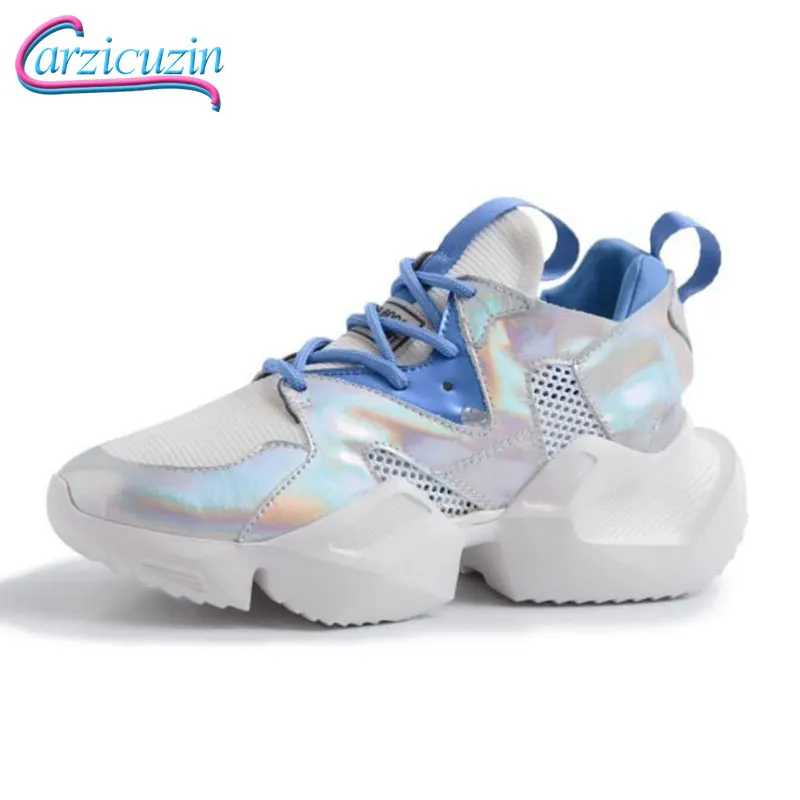 

Carzicuzin Genuine Leather Women Sneakers Lace Up Vulcanized Shoes Women Casual Daily Hiking Lady Style Footwear Size 35-42