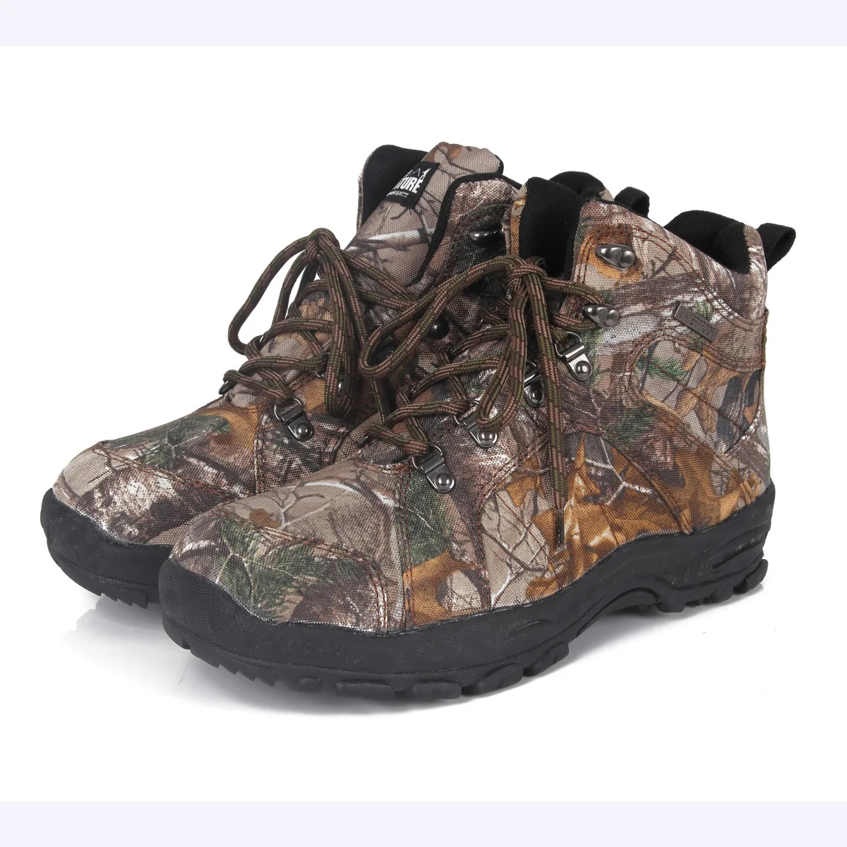 

600D Oxford Cloth Outdoor Camouflage Waterproof Hunting Boots Men Sports Hiking Camping Shooting Antiskid Combat Tactical Shoes