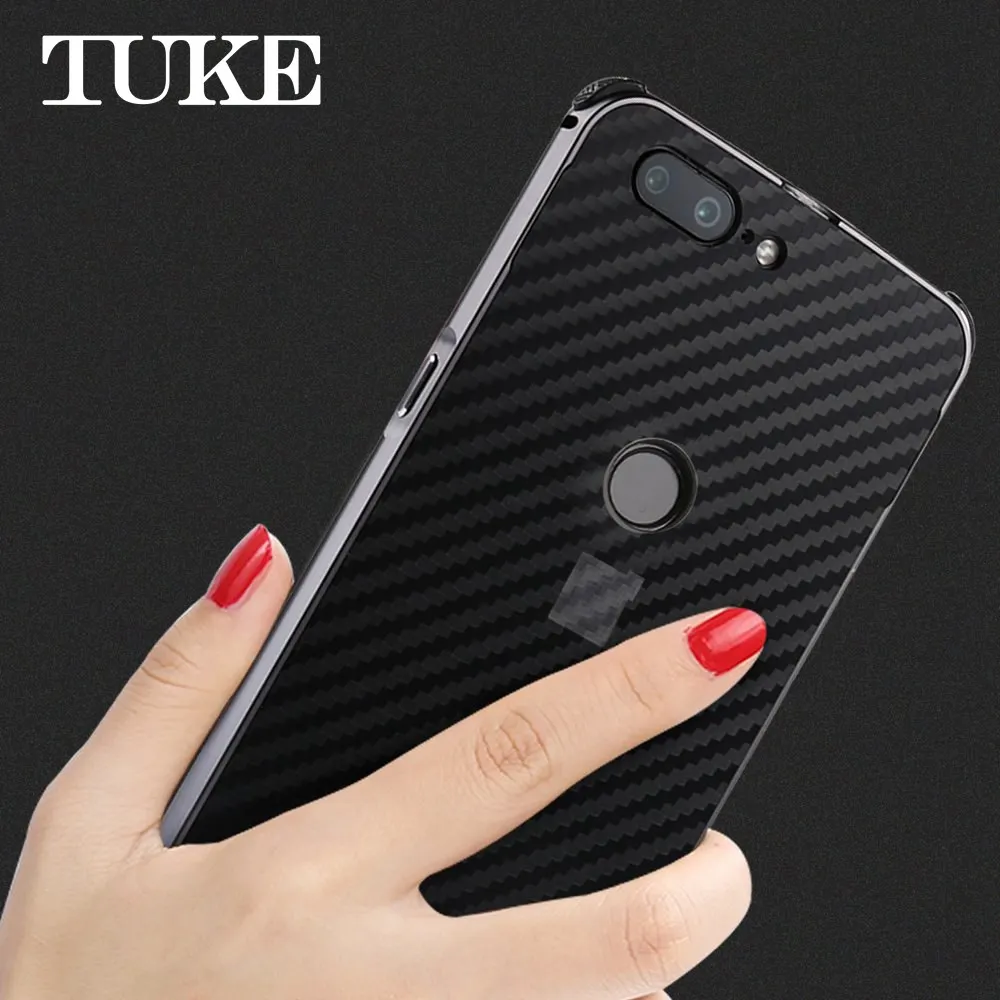 

TUKE For Oneplus 5t Case Aluminum Metal Frame Oneplus5t Carbon Fiber Hard Hybird Cover For One Plus 5t 5 t One Plus Case 5t TPU