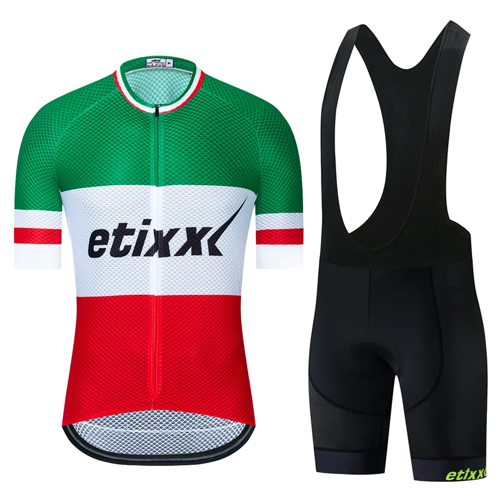 Летний Strava комплект Джерси с короткими рукавами для велоспорта Maillot Ropa Ciclismo Uniformes быстросохнущая велосипедная Одежда MTB велосипедная одежда - Цвет: Bib Cycling Set 04