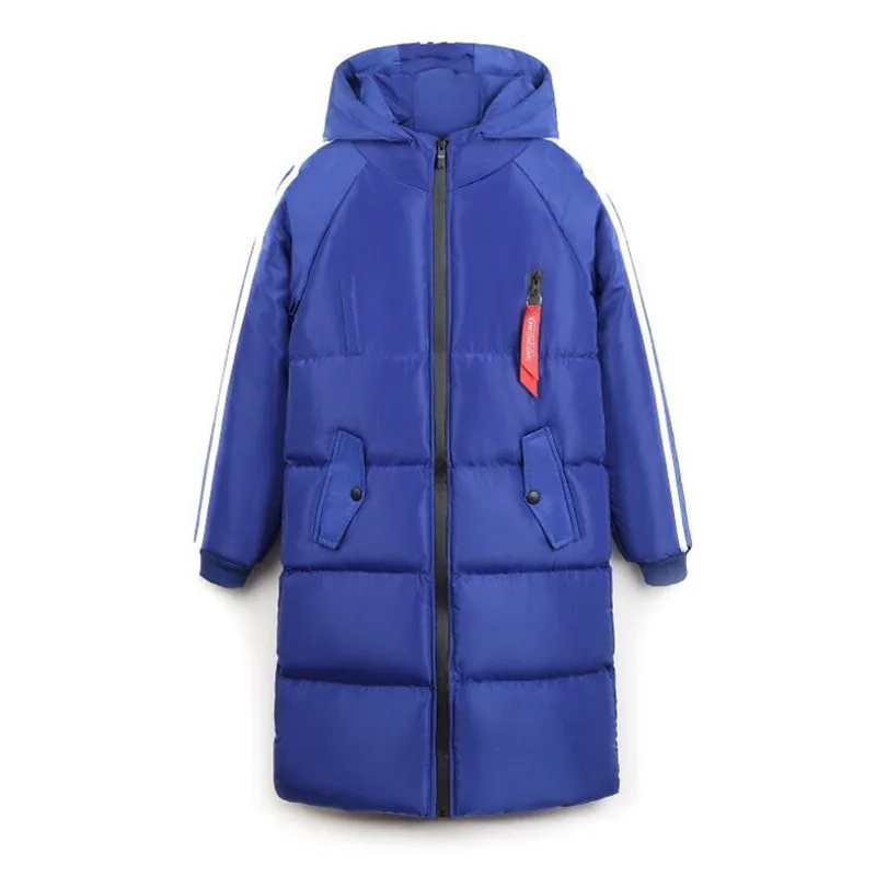 GYMLOCKER Высококачественная Толстая теплая зимняя куртка Мужская ветрозащитная длинная парка с капюшоном мужская однотонная мужская парка пальто одежда - Цвет: blue